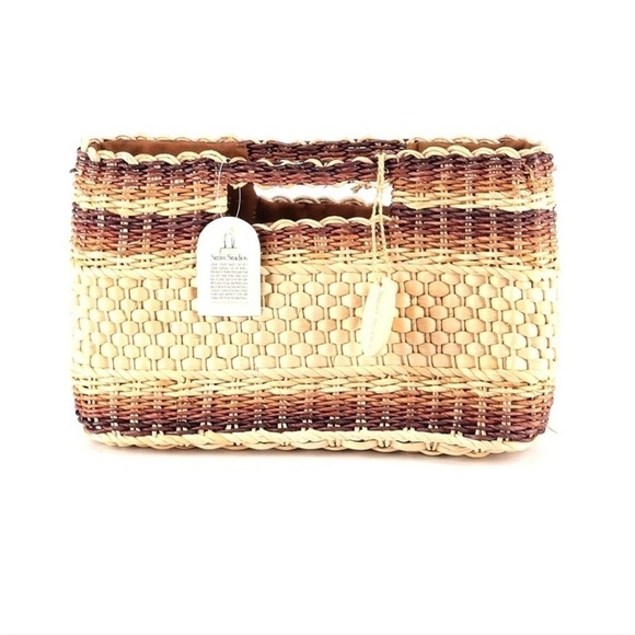 Straw Studios Hand Woven straw handbag - Vacation Clutch | NWT - Picture 2 of 11